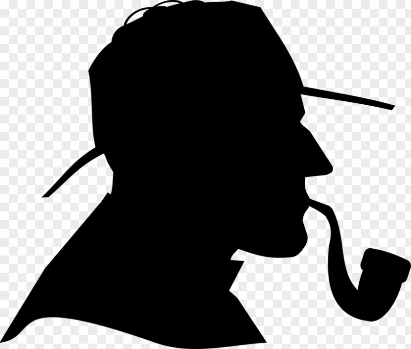 Silhouette Detective Sherlock Holmes Clip Art PNG