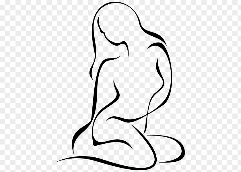 Silhouette Drawing Painting Woman PNG