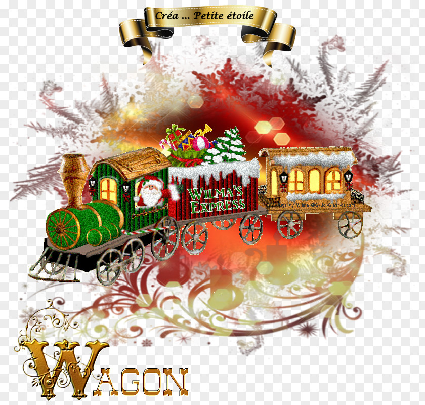Train Christmas Ornament PNG