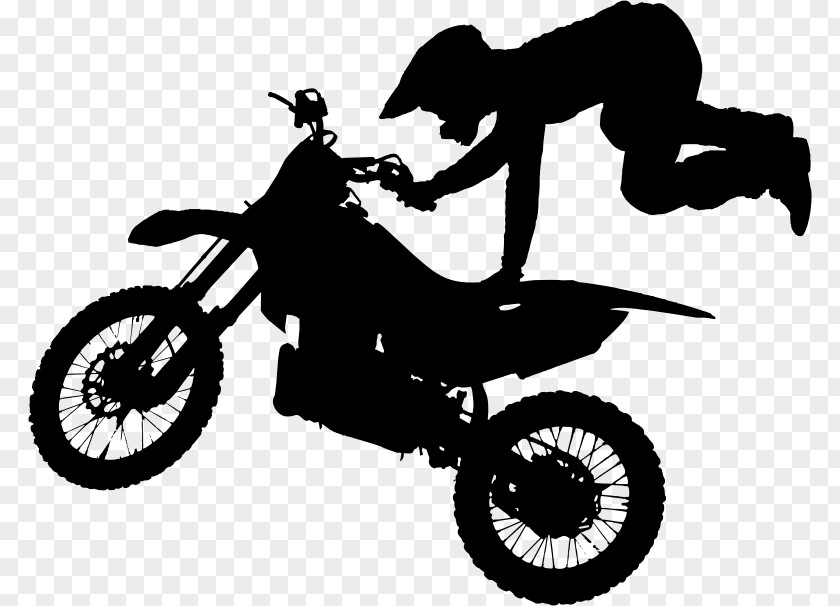 Motorcycle Stunt Riding Silhouette Bicycle PNG