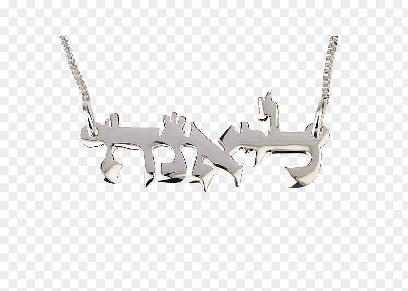The Scholar's Four Jewels Hebrew Name Necklace Jewellery Silver Bible PNG