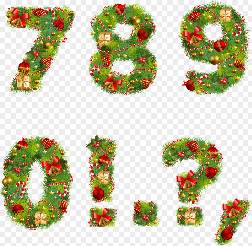 Abc Numerical Digit Christmas Ornament Day Letter PNG