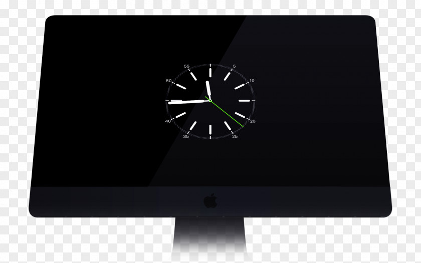 Apple Watch Screensaver Clock MacOS PNG
