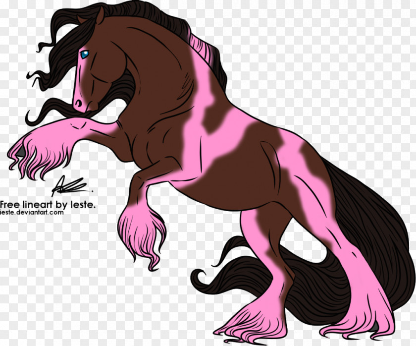 Chocolate Raspberry Mustang Mane Legendary Creature Dog Pack Animal PNG