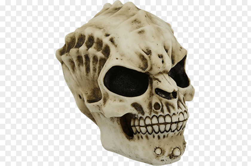 Skull Skeleton Jaw Statue Figurine PNG