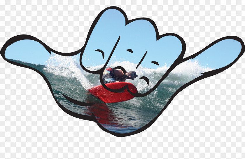 Surfing Shaka Sign Hang Ten Emoji Clip Art PNG
