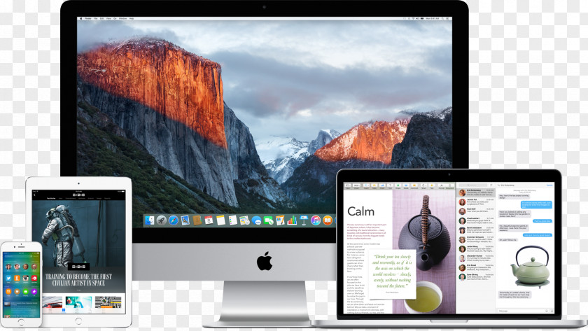 Apple OS X El Capitan Desktop Computers PNG
