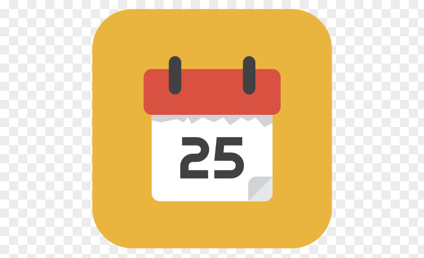 Calendar Area Text Brand Yellow PNG