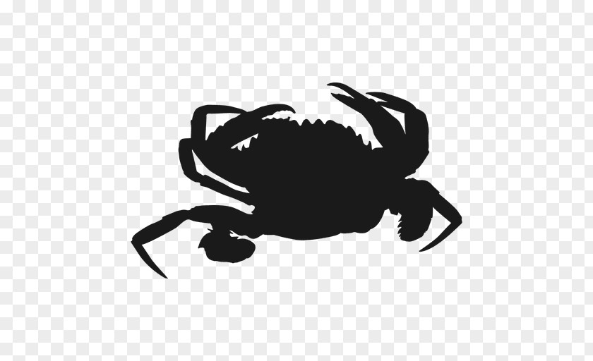 Crab Vector Silhouette PNG