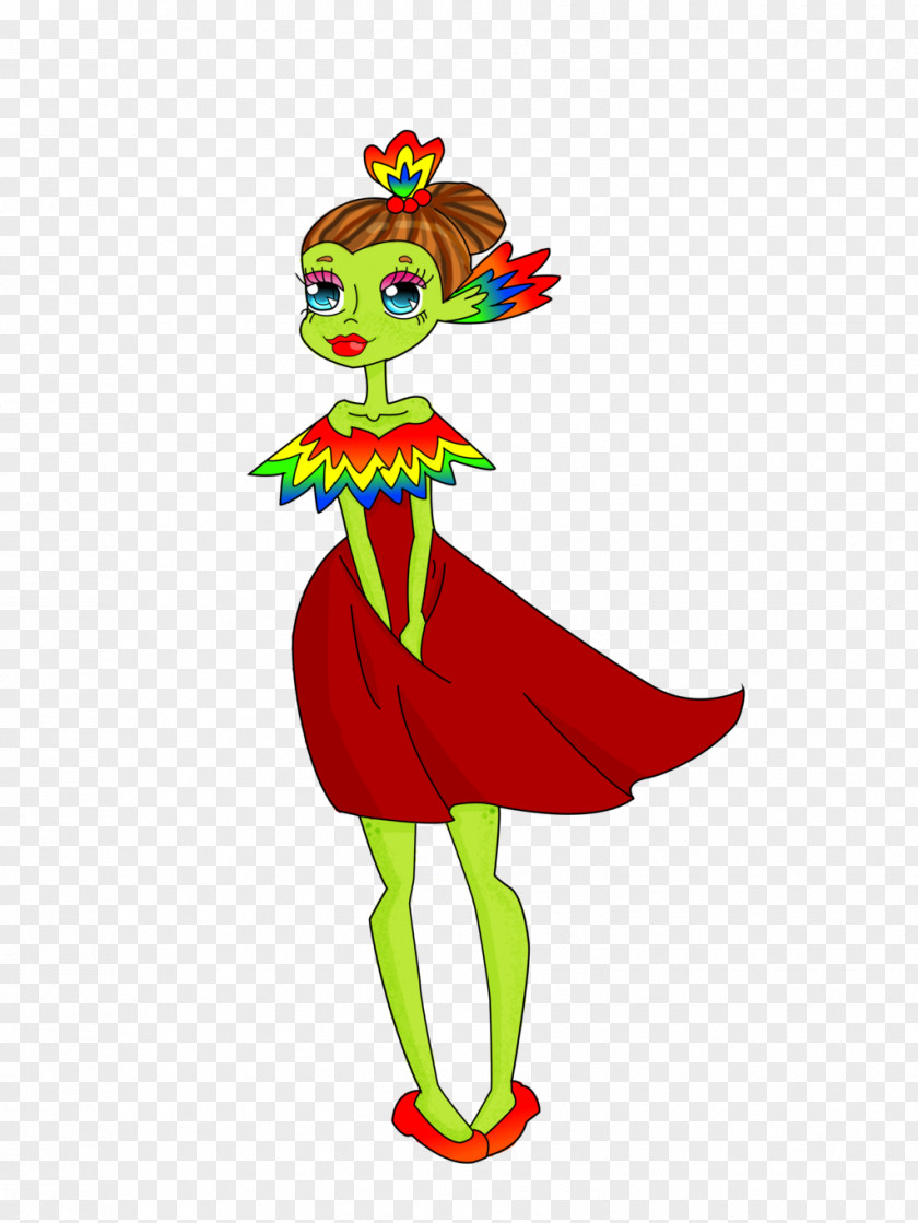 Sand Monster Flowering Plant Fairy Costume Design Clip Art PNG