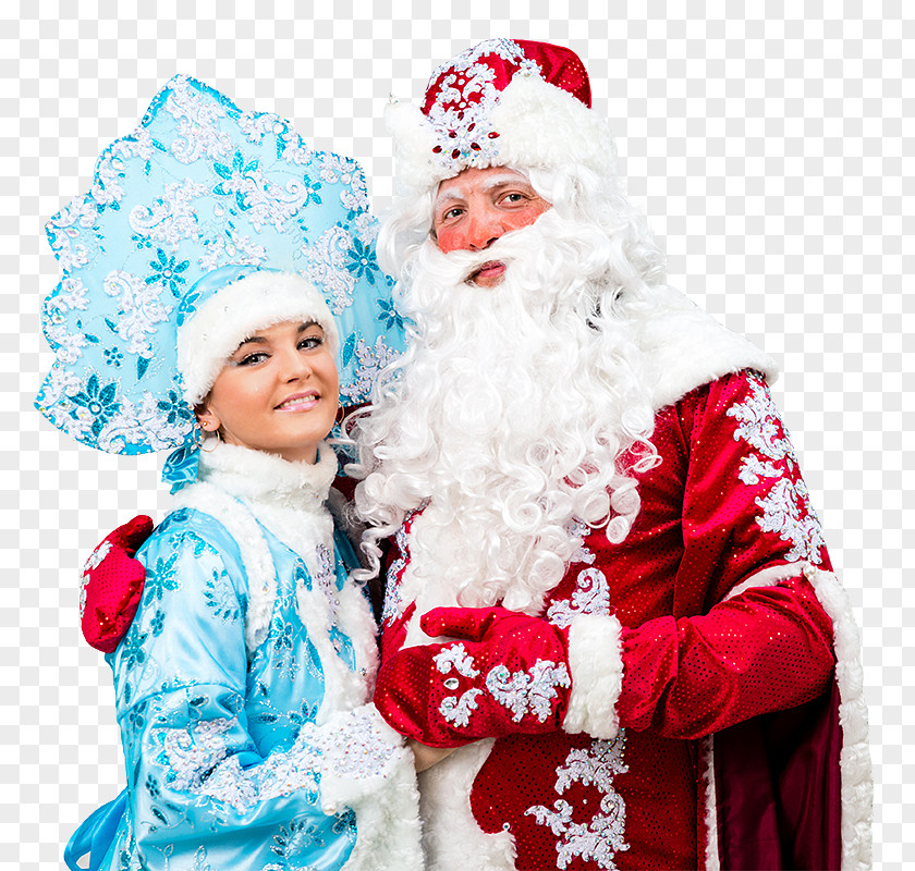 Santa Claus Ded Moroz Snegurochka Christmas Ornament New Year PNG