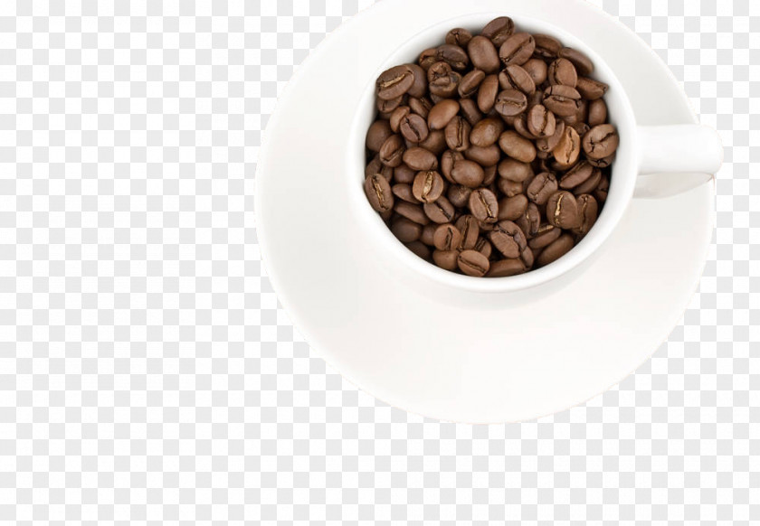Coffee Beans In The Cup Tea Drink PNG