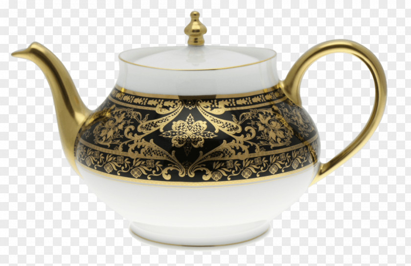 Gold Pot Teapot Tableware Saucer Porcelain PNG