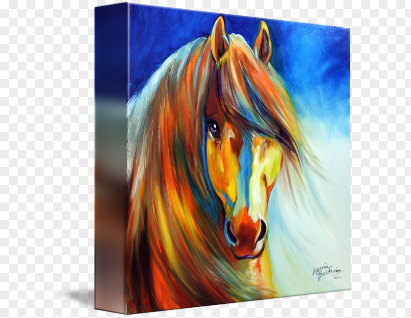 Gypsy Horse Acrylic Paint Oil Painting Art PNG