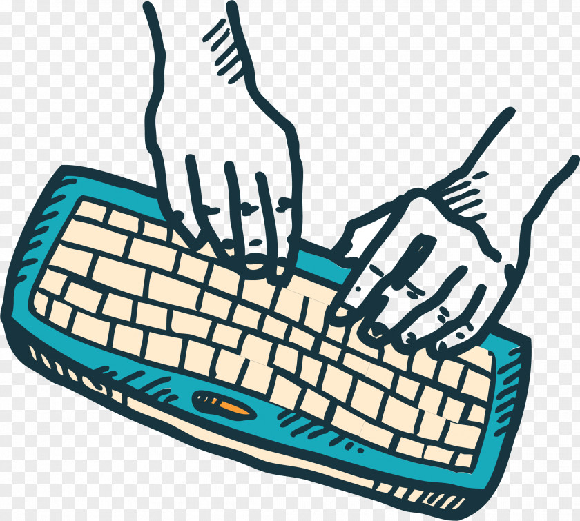 Keyboard Typing Graffiti Pattern Computer Drawing Animation PNG