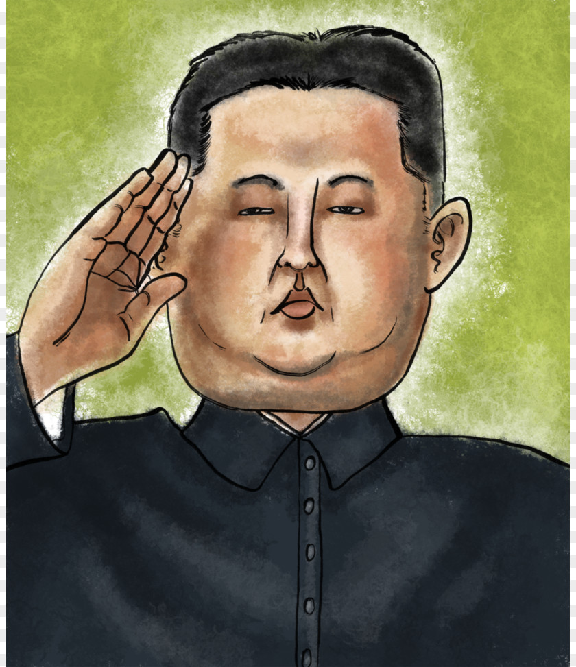 Kim Jong-un North Korea Portrait Drawing PNG
