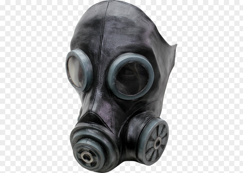 Terminator Face Gas Mask Halloween Costume Latex PNG