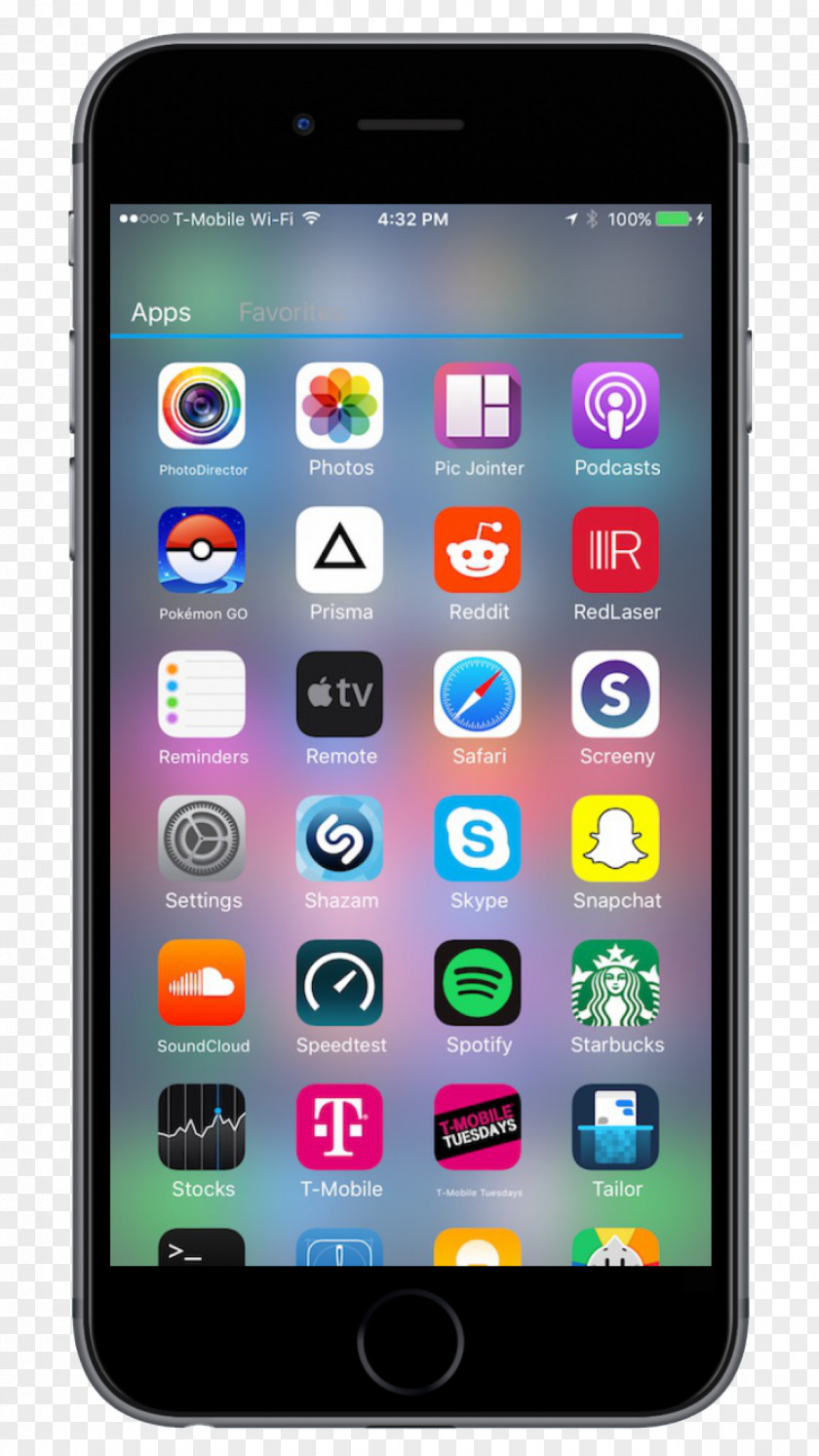 App Drawer Feature Phone Smartphone Apple IOS 7 PNG