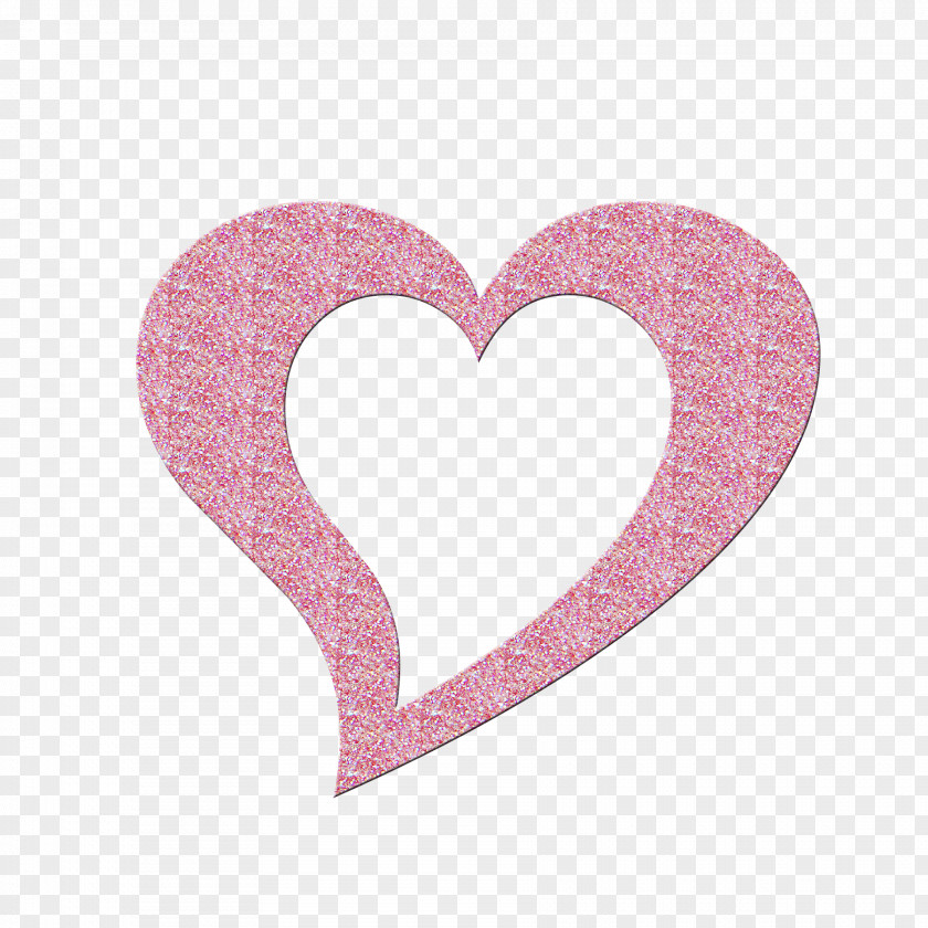 Glitter Heart Clip Art PNG