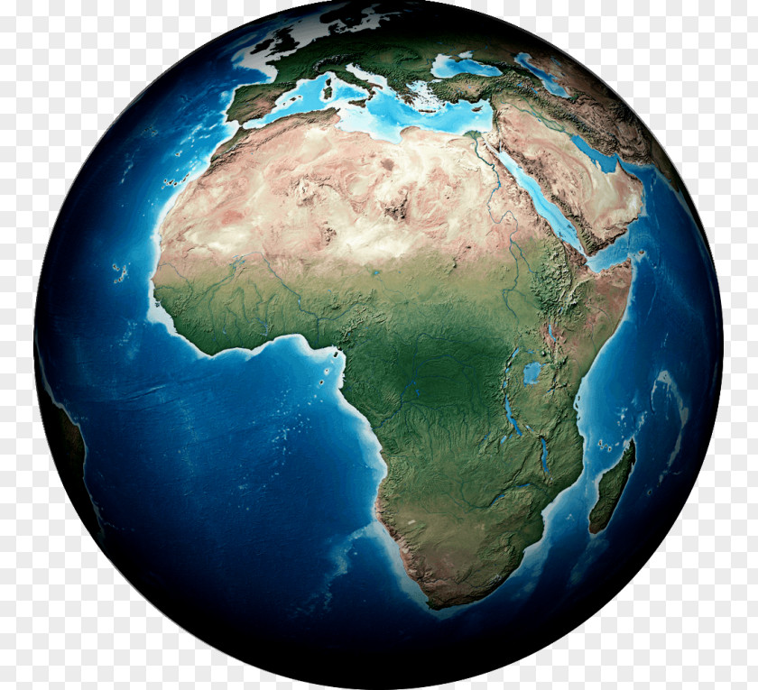 Earth Continent Globe Map South Africa PNG