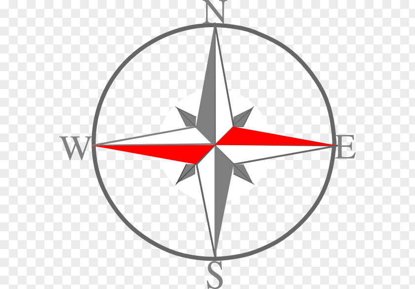Grey Vector Red North Compass West Clip Art PNG
