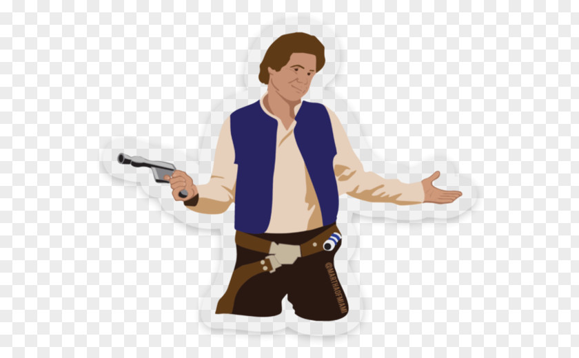 Han Solo Star Wars Sticker Miami PNG