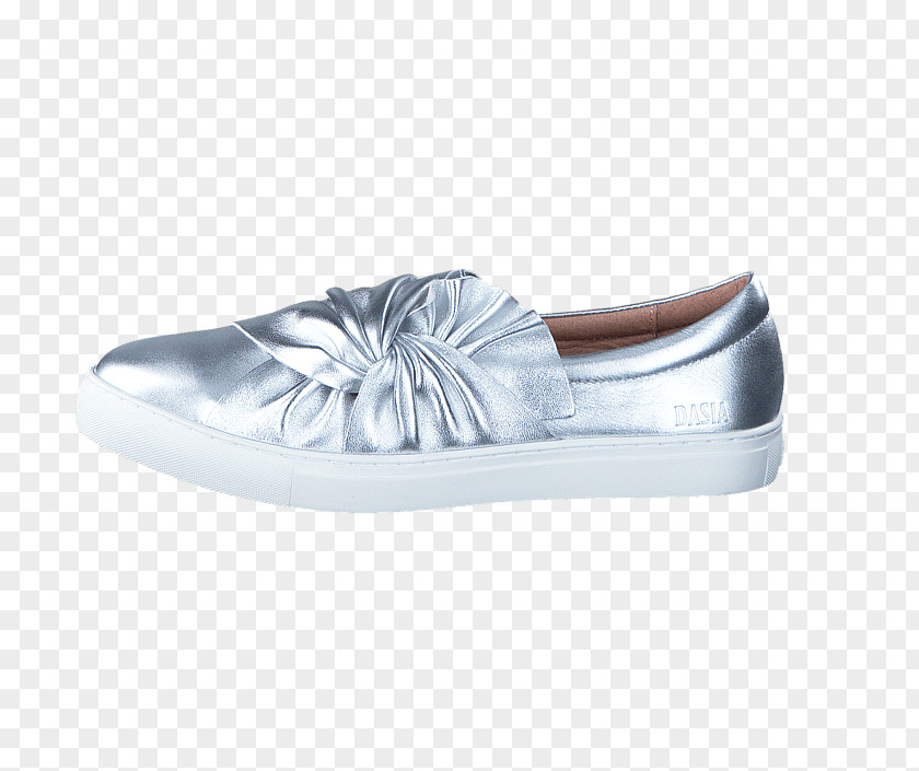 Silver Shoe Sneakers Blue Leather PNG