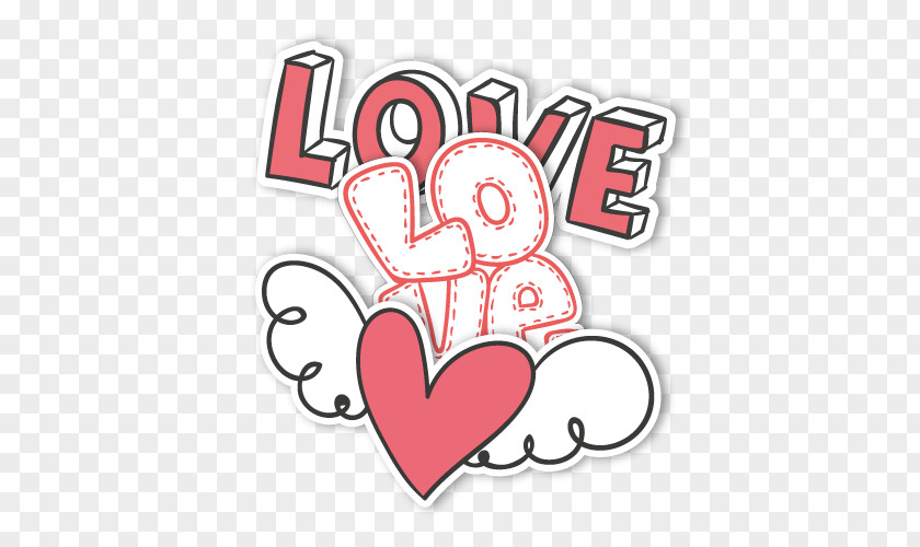 Sticker Paper Love Wall Decal PNG