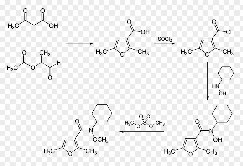 Synthesis Furmecyclox 2-furamide Furan Chemical Compound Pentachlorophenol PNG