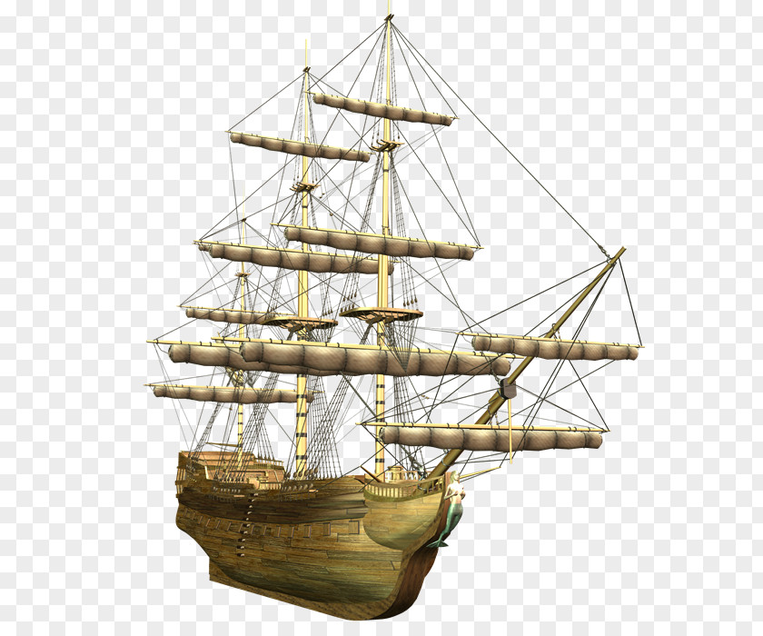 Barcos Brigantine Barque Caravel Ship Of The Line PNG