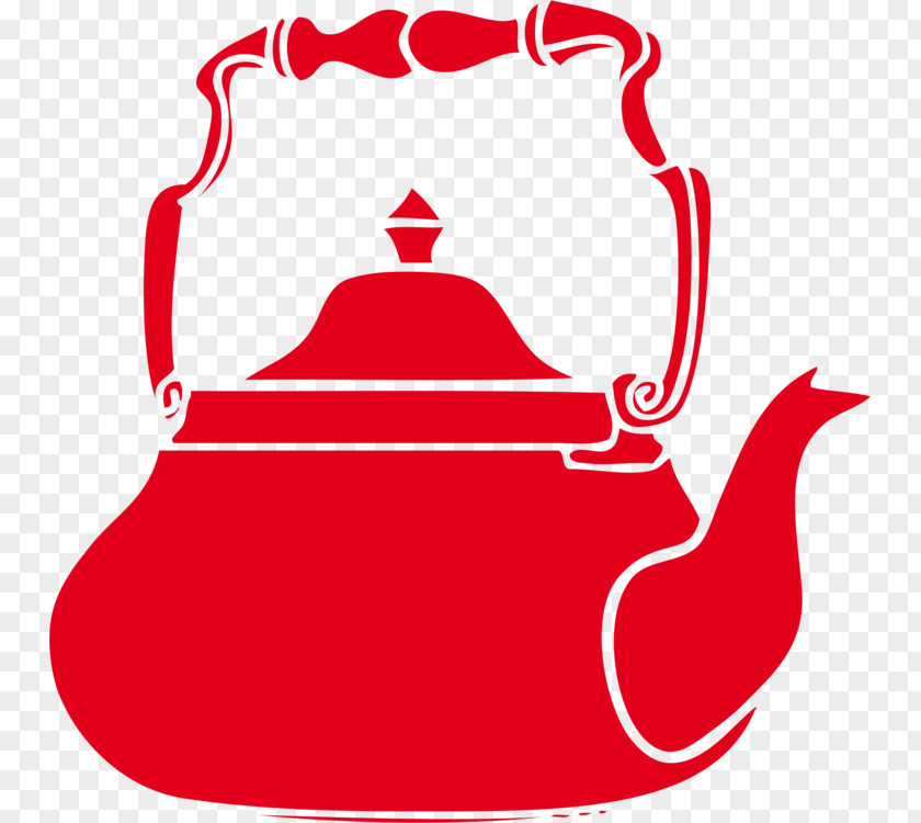 Cookware And Bakeware Teapot Kettle Red Clip Art PNG