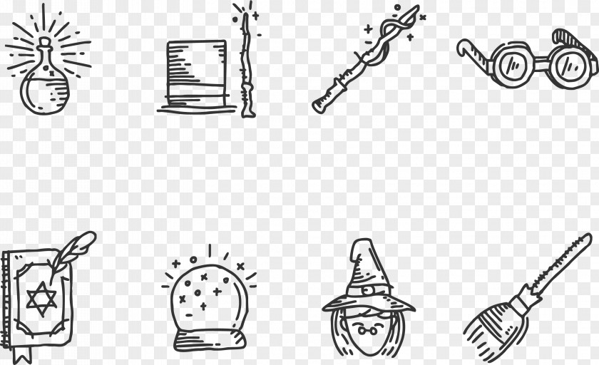 Hand Painted Harry Potter Icon Hogwarts Drawing PNG