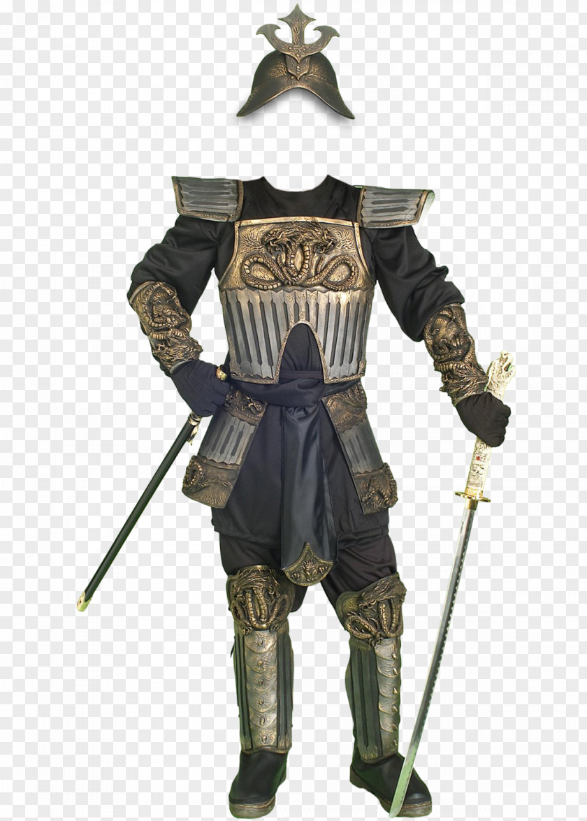 Medival Knight Costume Party Samurai Halloween Body Armor PNG