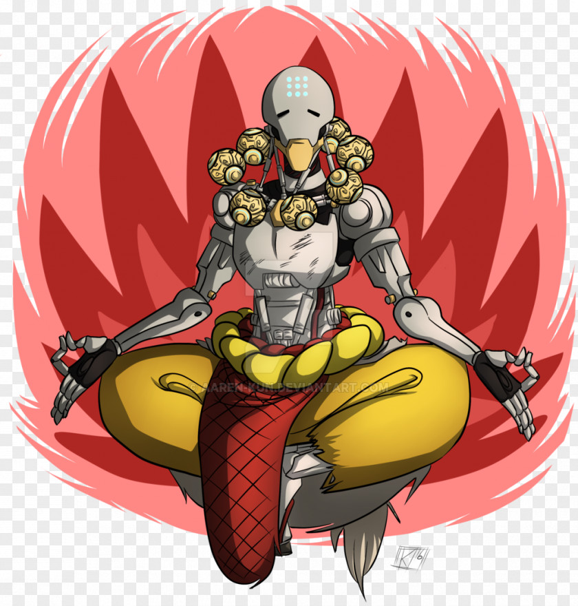 Zenyatta Superhero Cartoon Fiction Legendary Creature PNG