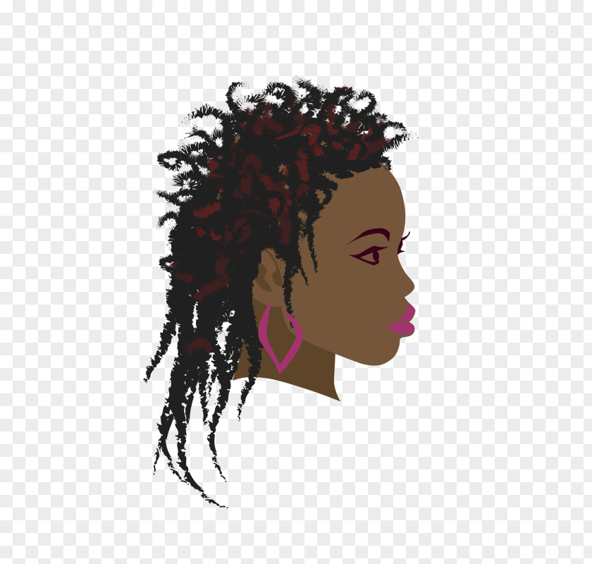 Afro Africa Braid Woman Black Clip Art PNG