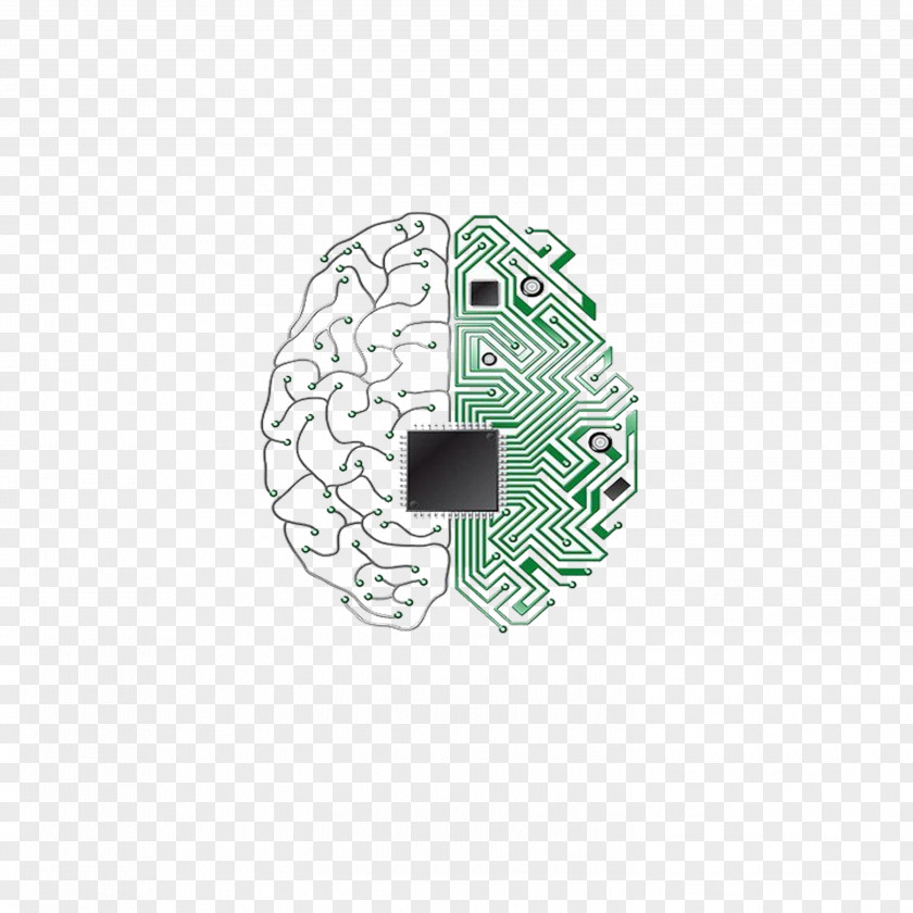 Brain Chip Electronic Circuit Central Processing Unit Integrated Printed Board PNG