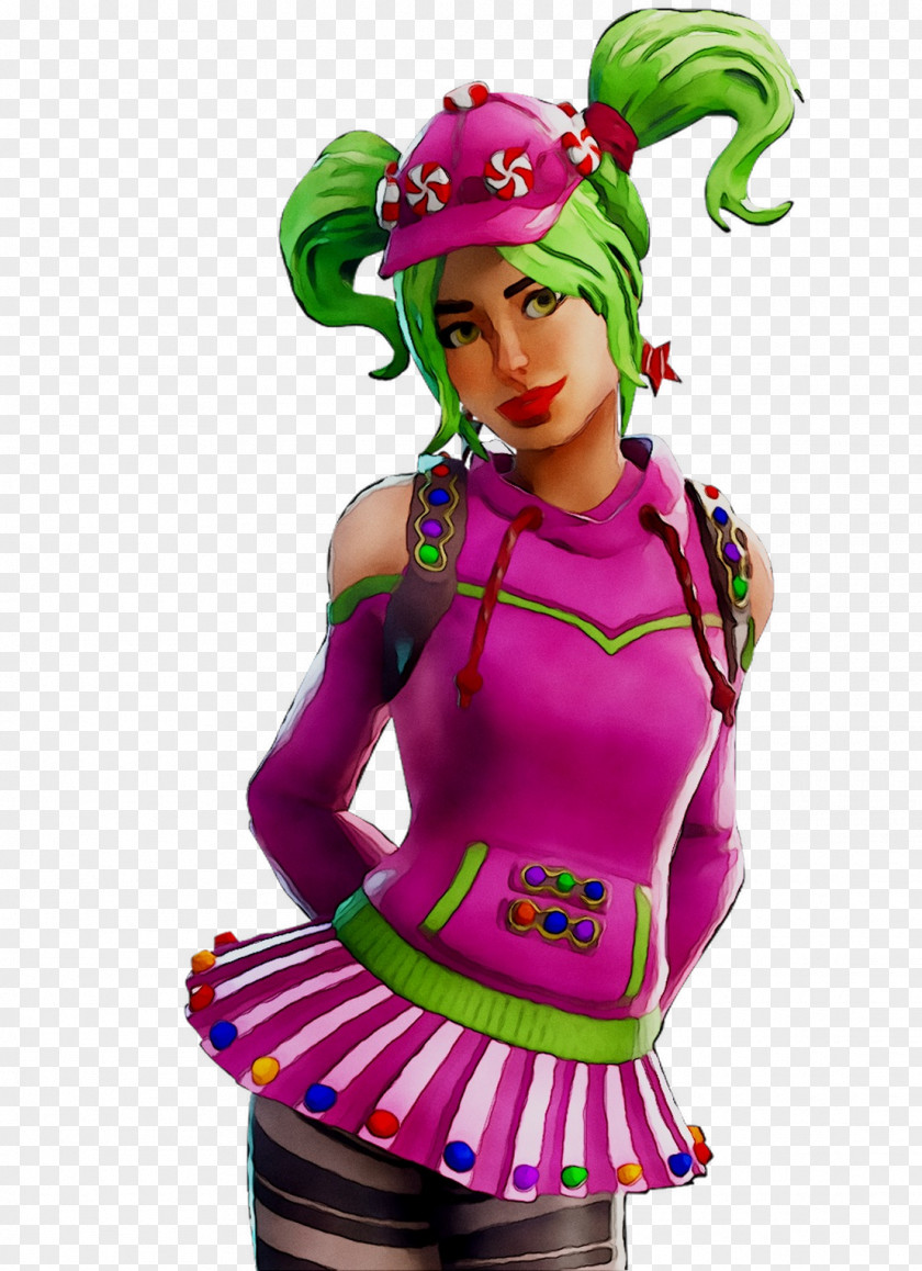 Fortnite Costume Clown Character Purple PNG