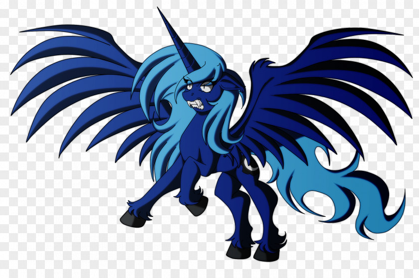 Mlp Luna Werewolf Animation My Little Pony Horse Drawing Winged Unicorn PNG