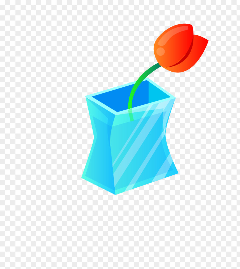 Mounted In A Vase Of Flowers Blue Flower PNG