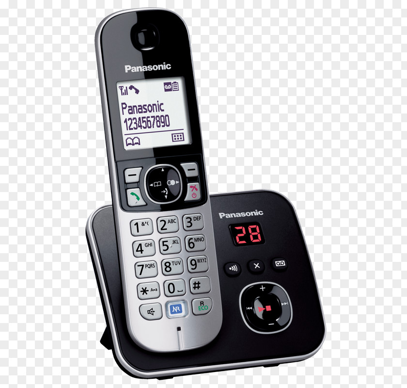 Panasonic Phone Digital Enhanced Cordless Telecommunications Telephone Answering Machines PNG