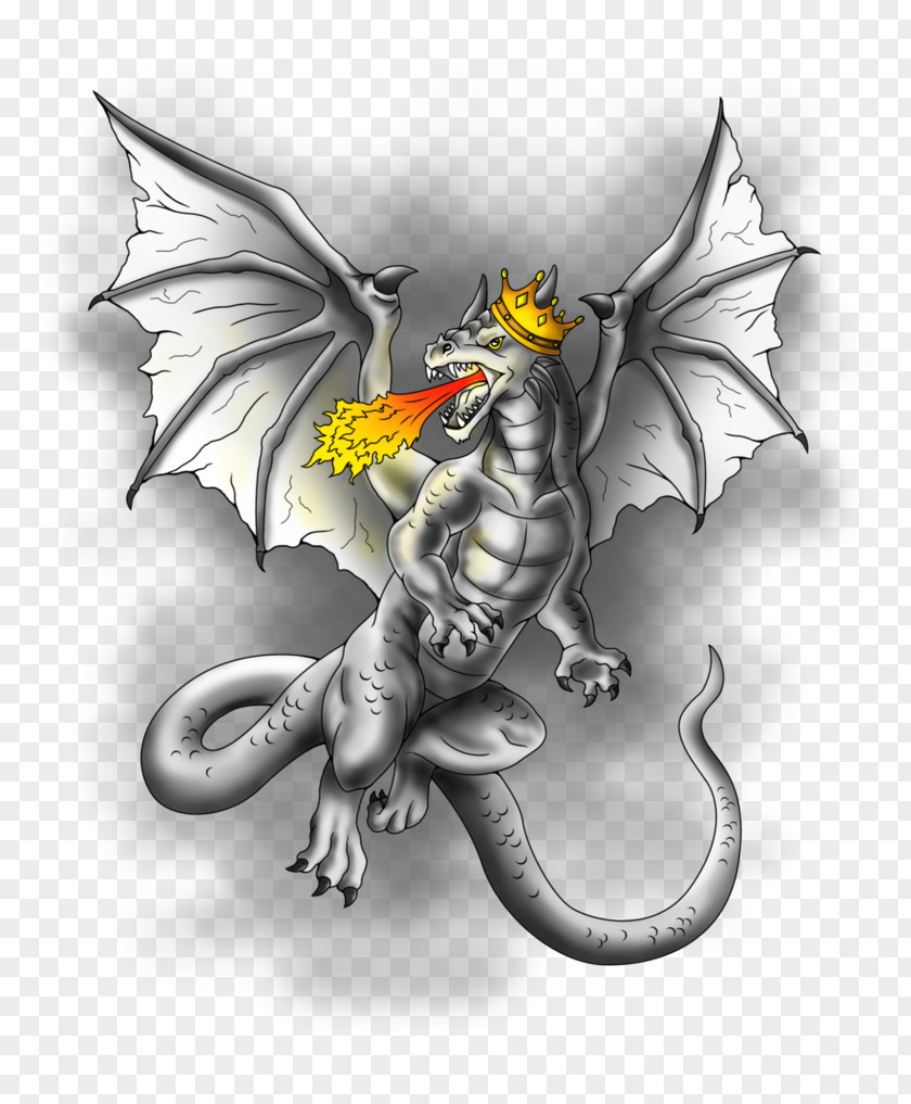 Dragon Tattoo King Art PNG