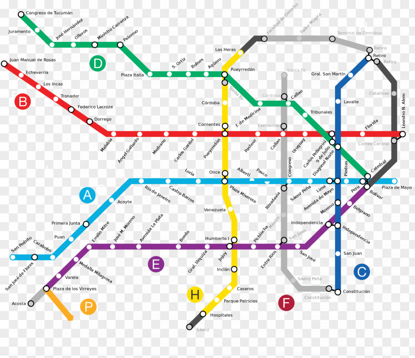 Map Buenos Aires Underground Rapid Transit Santiago Metro PNG