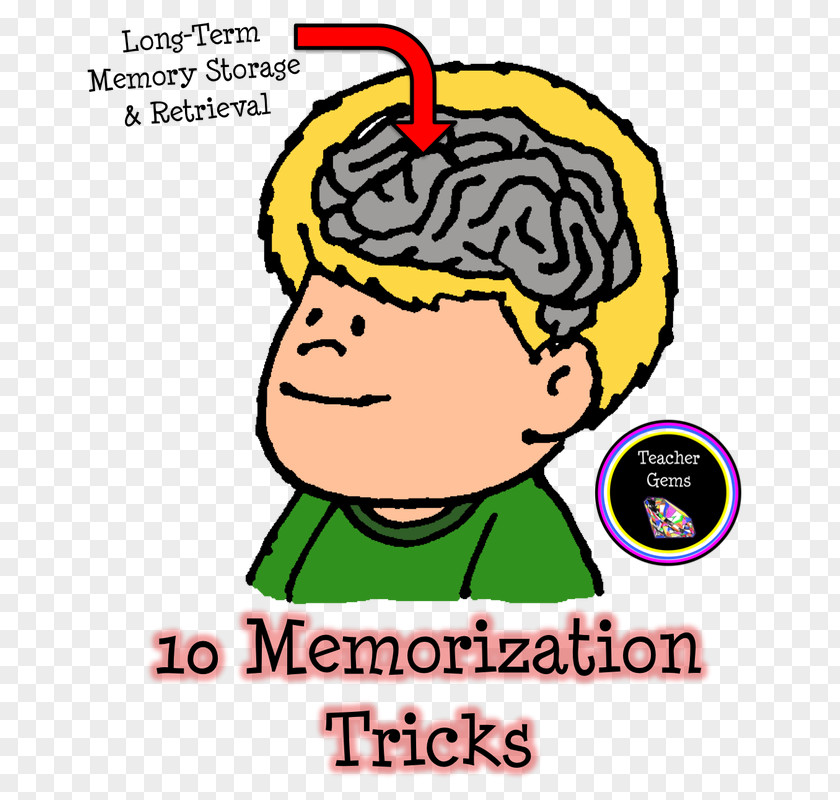 Memorize Cliparts Memorization Study Skills Teacher Clip Art PNG