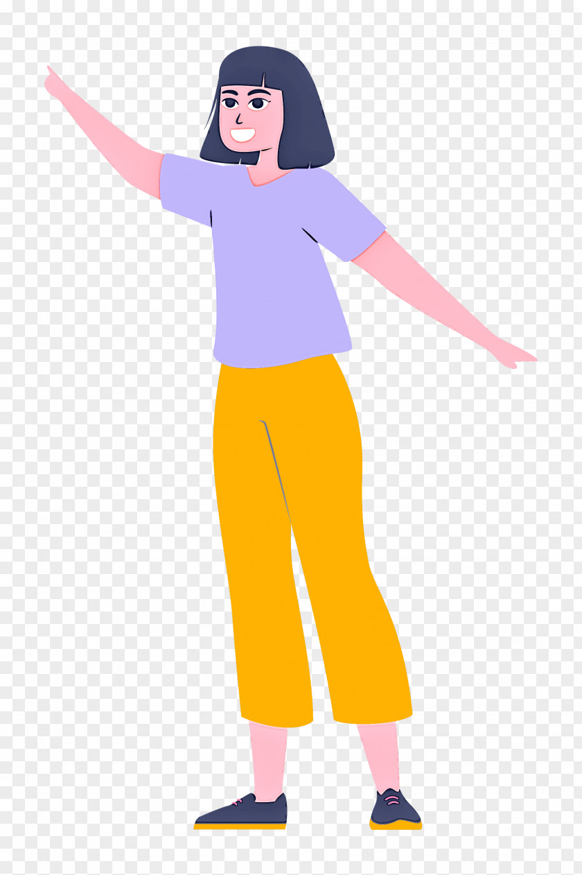 Violet Costume Cartoon Yellow Shoe PNG