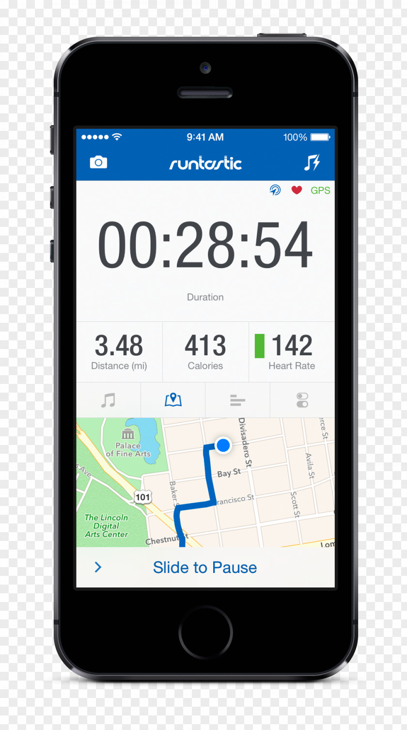 Android Runtastic Fitness App Activity Tracker PNG
