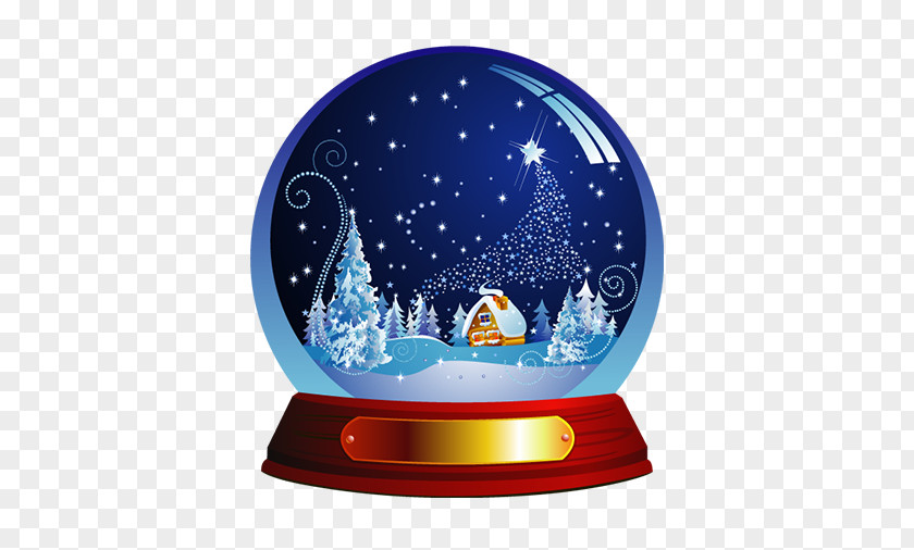 Christmas Snow Globes Ornament Clip Art PNG