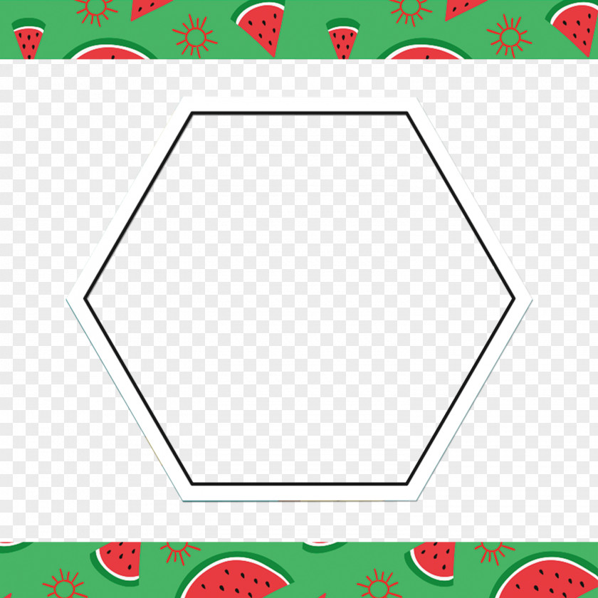 Creative Watermelon Game Area Pattern PNG