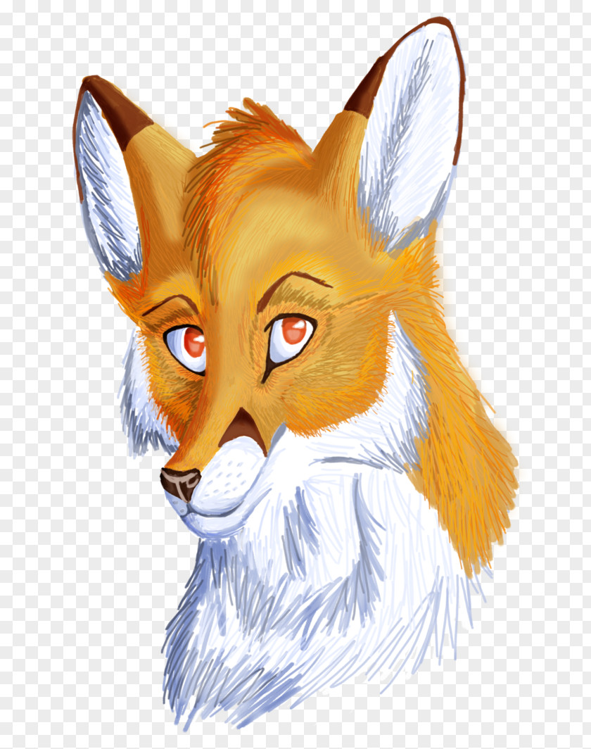 Kit Fox Red Whiskers Snout Cartoon PNG