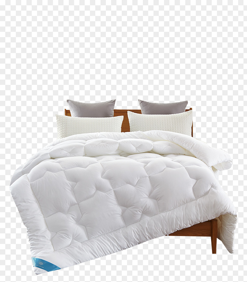 Queen Bedding Quilt Bed Frame Mattress Duvet PNG