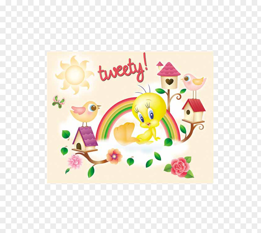 Taobao Decoration Materials Tweety Waffle Photography Character PNG
